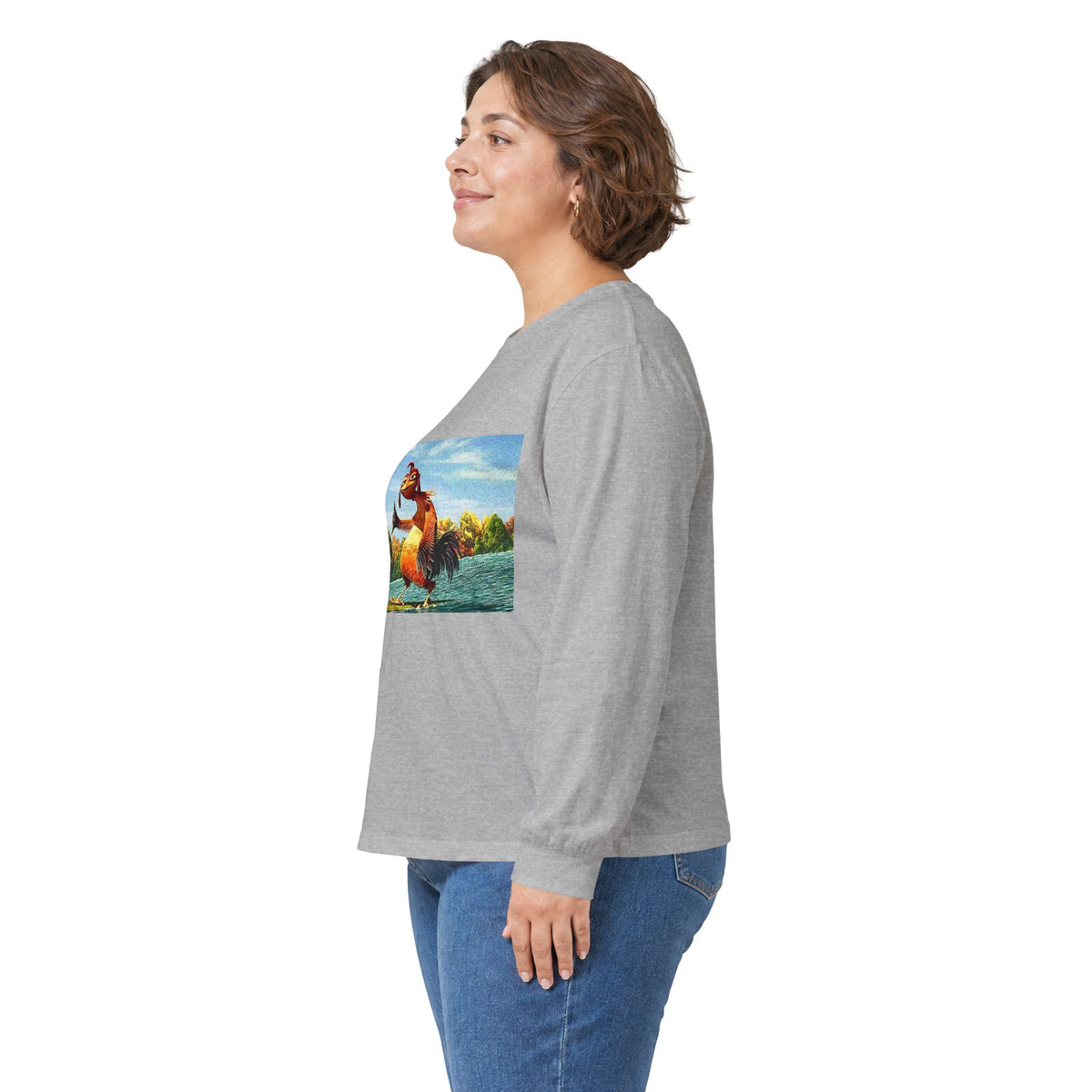 Retro Surfer Fox Long Sleeve Tee