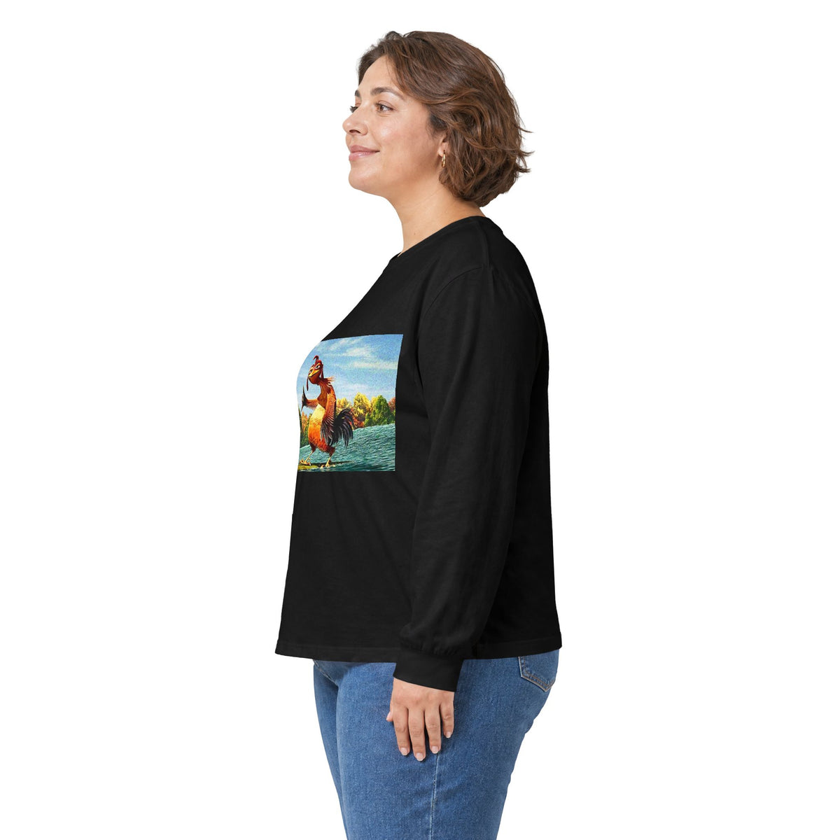 Retro Surfer Fox Long Sleeve Tee
