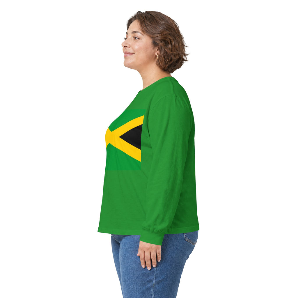 Jamaica Flag Long Sleeve Tee