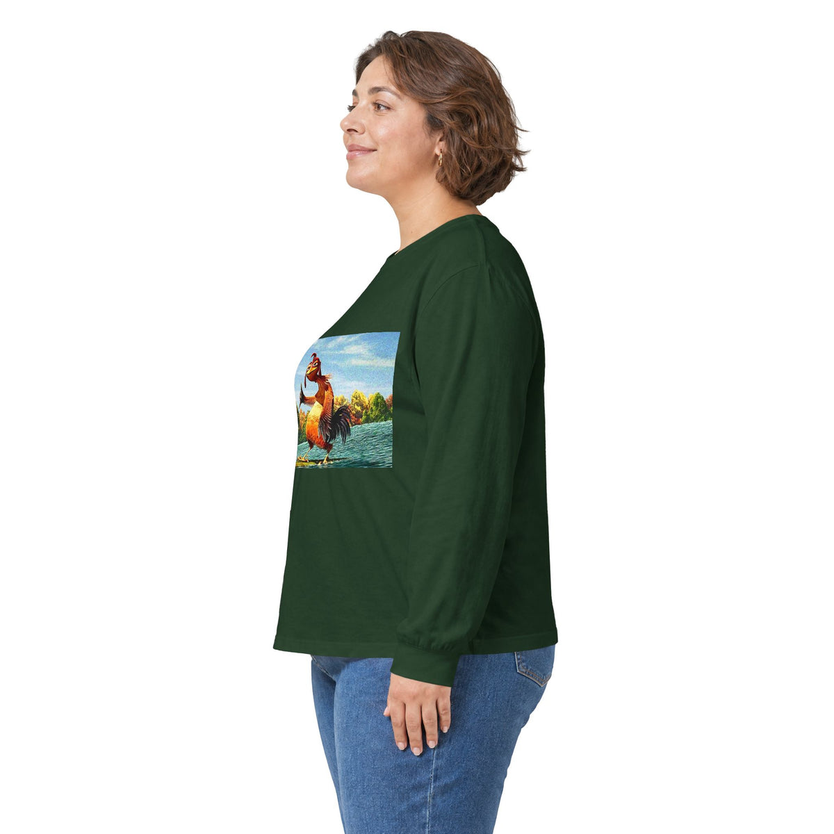 Retro Surfer Fox Long Sleeve Tee