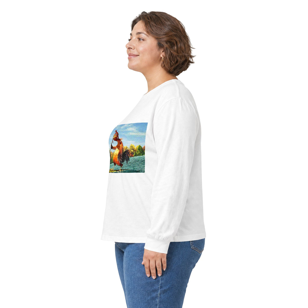 Retro Surfer Fox Long Sleeve Tee