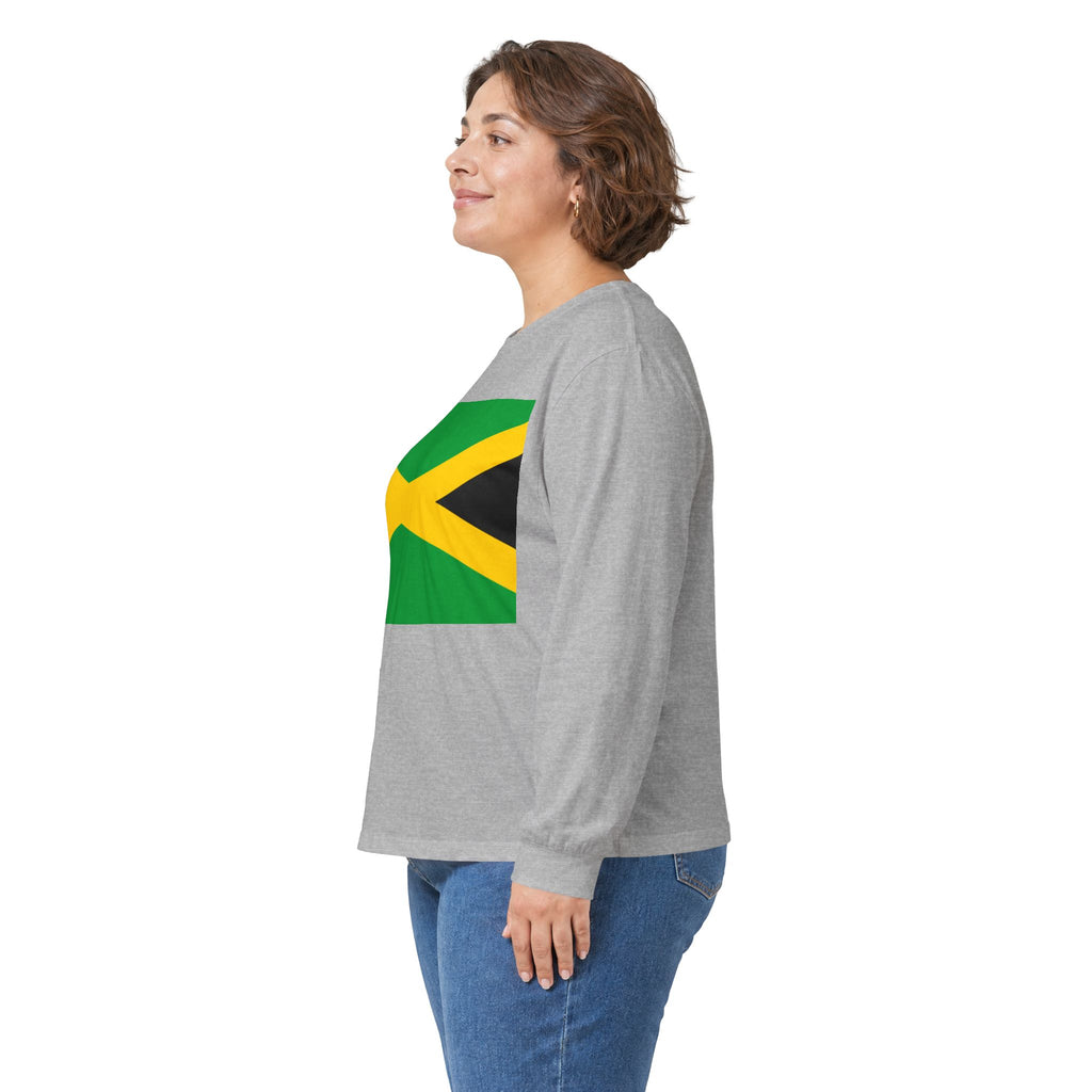 Jamaica Flag Long Sleeve Tee