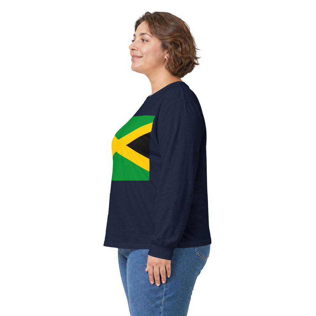 Jamaica Flag Long Sleeve Tee